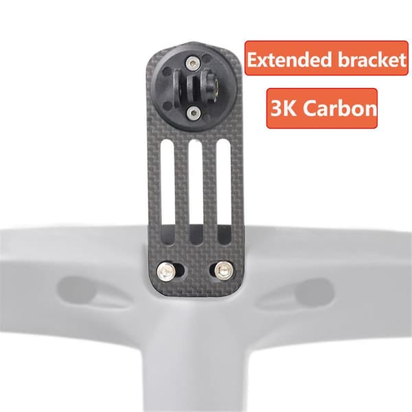 Karbonfiber Sykkelcomputerfeste Holder For Styreforlengelse Støttebrakett For
