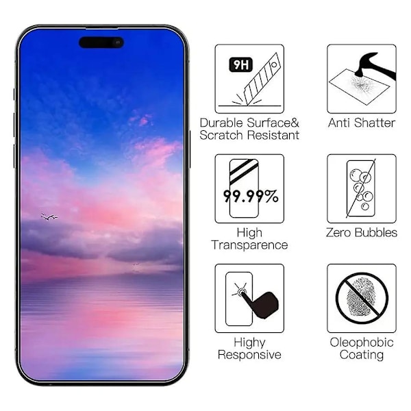 4 kpl karkaistua lasia iPhone X:lle näytönsuojakalvo