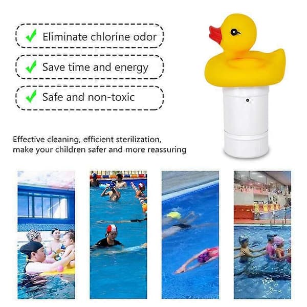 Söt Anka Flytande Kemikaliedispenser för Pool - Klortablett Dispenser