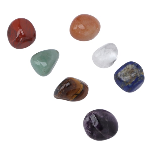 7 stk Crystal Stones Set Balancing Energy Beroligende sinn Healing Natursteiner Hjem Dekor