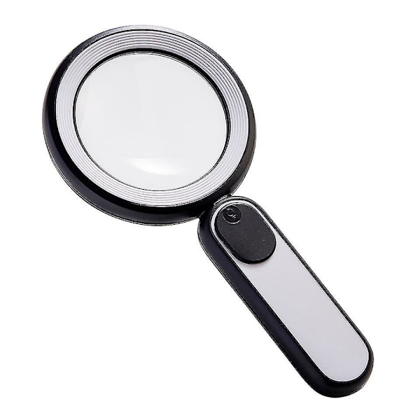 Genopladelig Lup med Lys, 30x 12 cm Håndholdt Stor Letvægts Belyst Forstørrelsesglas 21 LED 3 Tilstande Belyst Bog Lup til Børn