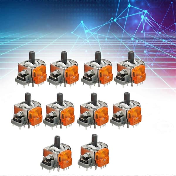 10 stk. TMR Elektromagnetisk Joystick til /X Gamepad TMR Joystick 3D Analog Thumb Stick Controller