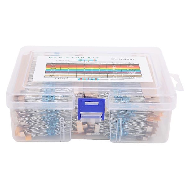 2600 st 1/4w Metallfilm Motstånd Resistorer Set Delar Elektroniska Komponenter 1 R-3 M YEMAA