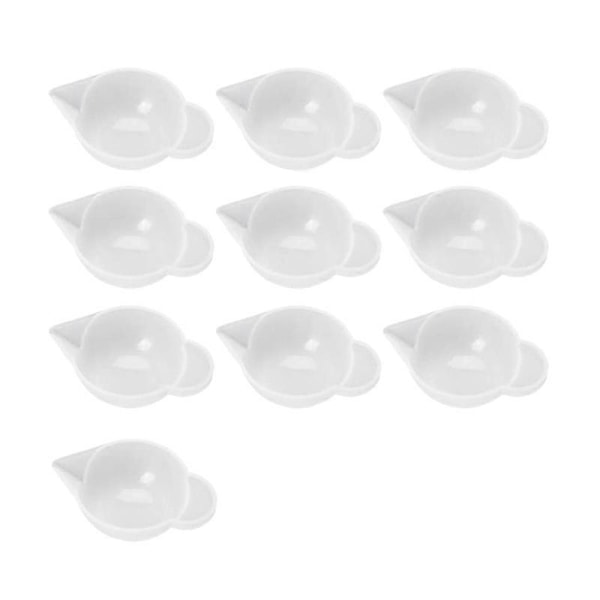 10 stk Silikonform Kopp Dispenser, Mini Målebeger, Moduleringsverktøy for Resin Håndverk