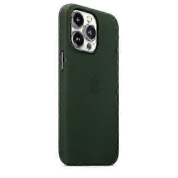 Iphone 13 Pro Læder Etui Med Magsafe Flydende Silikone Etui