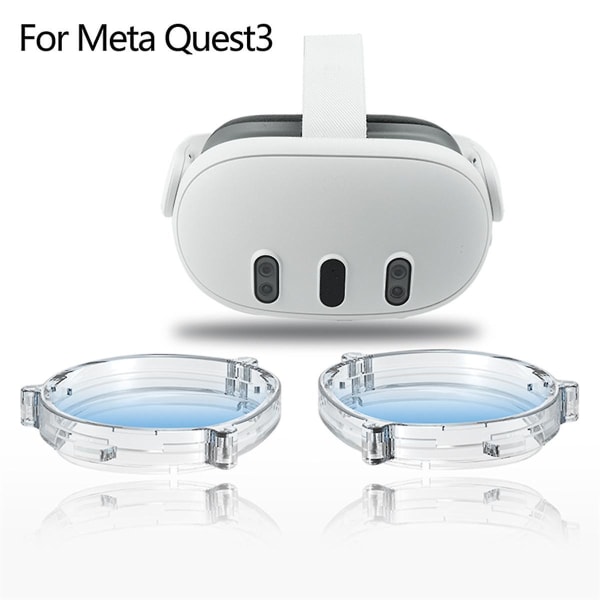 For 3 linsebeskyttelsesrammer Antiblått lys magnetiske linser for Quest 3 Vr tilbehør