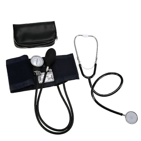 Aneroid Blodtrycksmanschett Kit Överarmsblodtryck Stetoskop