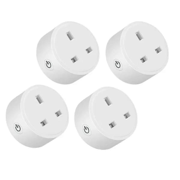 4 stk. Tuya Zigbee Smart Stikdåse 16A Hjem Strømovervågning Stik Smart Life Stemmestyring Alexa