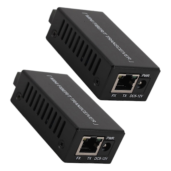 1 Par Gigabit Mini SFP Media Converter Enkelt Fiber Single Mode SFP og RJ45 SC Port 3km Fiber Optisk Transceiver Mottaker EU Plugg YEMMA