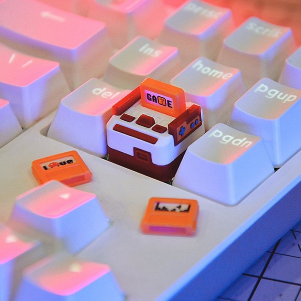 Classic Retro Fc Famicom Keycaps Kompatibel akselbryter Mekanisk tastatur for Cherry Mx/ kolonne A