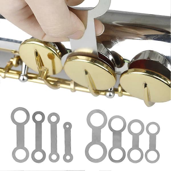 8 st Platta Tryckdynor för Saxofonreparation - Sopran/Alt/Tenor/Bas