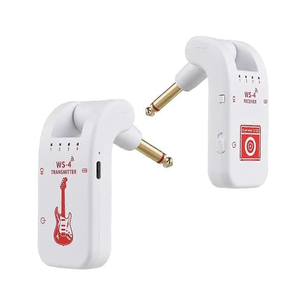 2,4G Trådløst Gitar System Oppladbart Gitar Sender Mottaker 48K/16bit Realtids Transmisjon