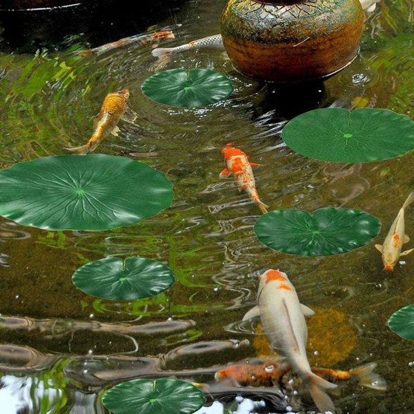 20 kpl 5 erilaista keinotekoista kelluvaa vaahtoa Lotus-lehdet pehmusteet Keinotekoiset lehdet lampikoristeet uima-altaalle