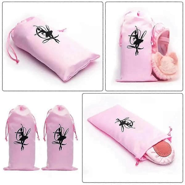 4 st Dansväska Skostorage Påse Ballet Organizer Handväska Väskor Ballet, Rosa