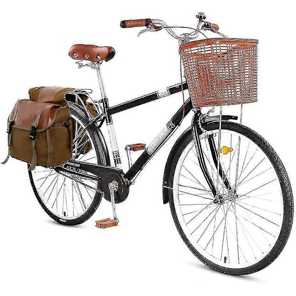 Retro Cykelväska Bagagehållare Dubbel Bakre Sitsväska För Cykel Motorcykel