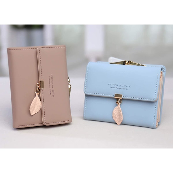 Flickor Dam Liten Clutch Läder Handväska Kort Hållare Plånbok (z-lotus Rosa) Z-lotus Rosa -