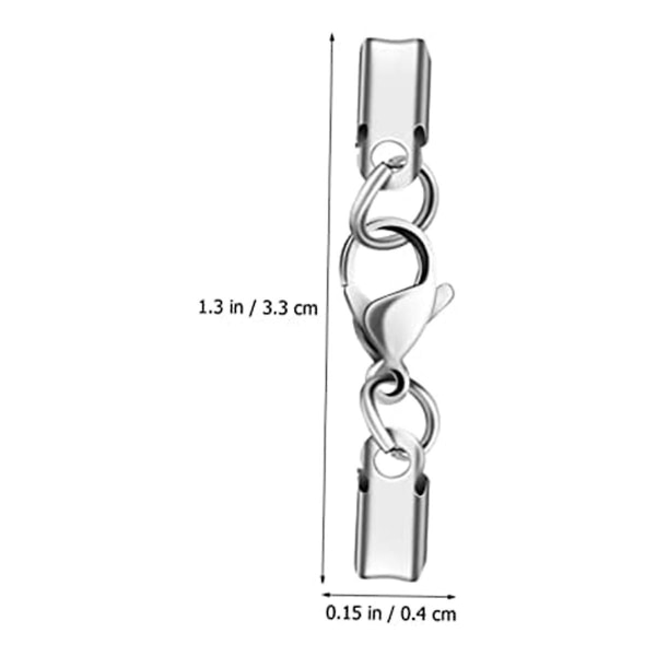 40 stk. rustfrit stål hummerklo halskæde lås hummer låse hummer låse til smykkefremstilling