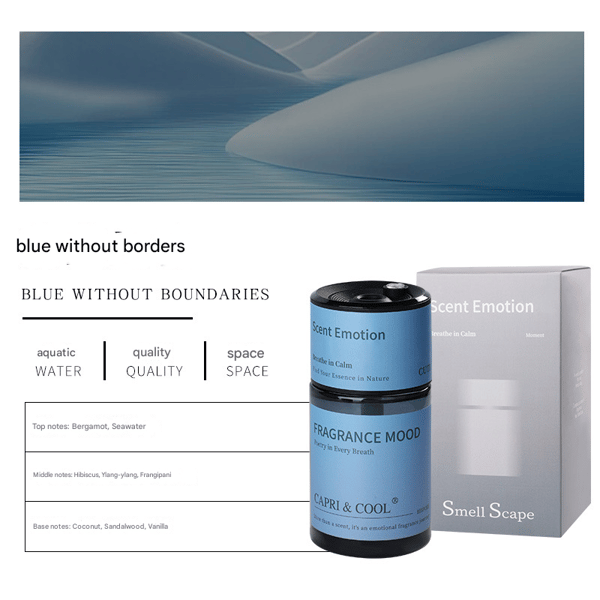 Blå Uten Grenser - Premium billuftfrisker, automatisk bilduftspray, langvarig bilduftpynt Blue Without Boundaries