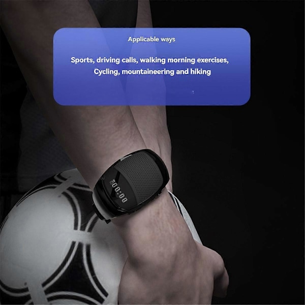 B90 Armbåndsur med Bluetooth-høyttalerstøtte for TF-kort Ideell for løping og sport Rose Gold