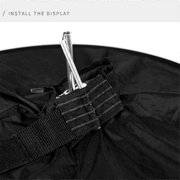 Universal 44cm Rund Blitz Softbox Bærbar Foldbar Stil Speedlite Diffuser Reflektor Rem til Kamera Blitz
