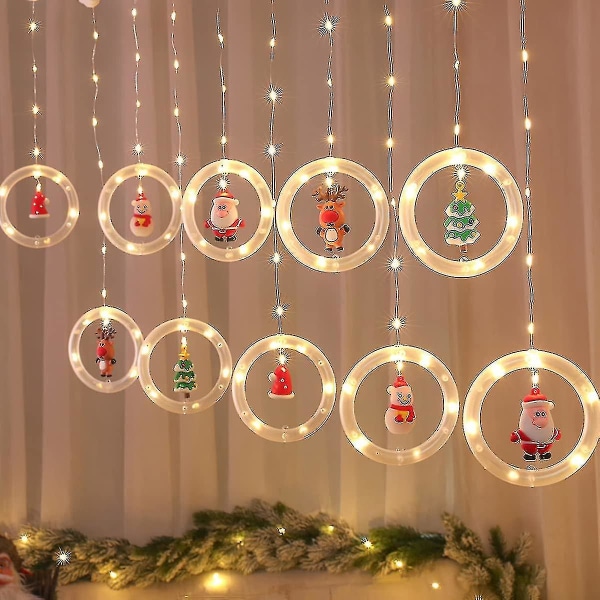 Jul LED String Lights Indoor USB String Lights Utomhus Dörr String Lights, 3m (varm vit)