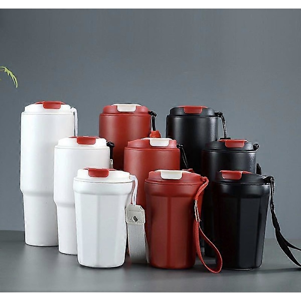 Wekity Dobbeltlags Stor Kapacitet Bilkop Holiday Gave Rustfrit Stål Kaffe Kop, 900ml