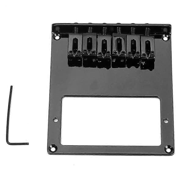 6 Sadel Tele Bridge Tailpiece Tele Humbucker TL Gitarrbro  för Gitarr Svart