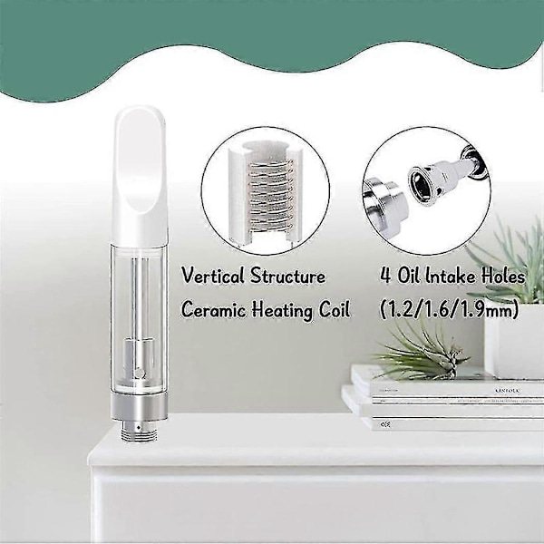 10 stk. tomme oppbevaringspatroner for 1,0 ml glasskeramikk, enkle å fylle - XinHan