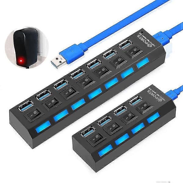 USB-hub 3.0 USB-splitter med flere porter