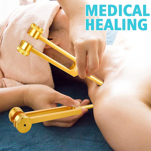 Stemmegaffel Sæt (128hz, 256hz, 512hz) Stemmegafler Til Healing Chakra Til Healing, Lydterapi, R