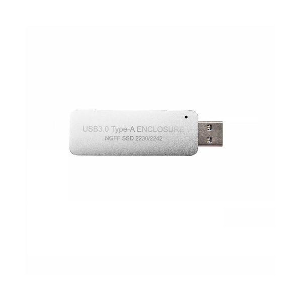 USB3.0 Type-A til SSD Kabinet uden Kabel til NGFF B-key SATA Protokollen til 2230 eller 2242 M.2