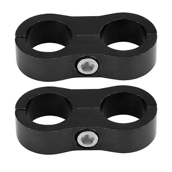 AN10 Slangseparatorfäste i Aluminiumlegering, Universal (Svart)