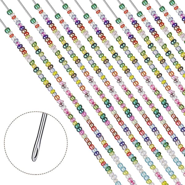 10 stk. 6 tommer Buede Perletråde Rustfrit Stål Perle Spinder Nåle Snor Perle Nåle Til Spin