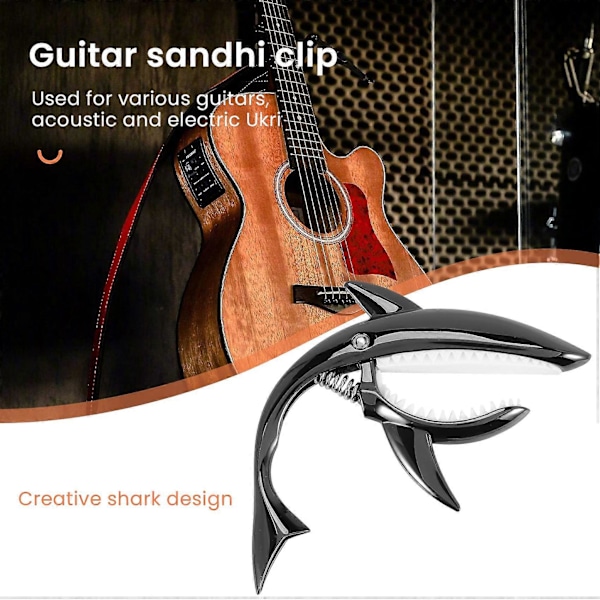 Gitar Capo i Sinklegering for Akustisk Elektrisk Klassisk Gitarer og Bass Ukulele Capo med Plekter