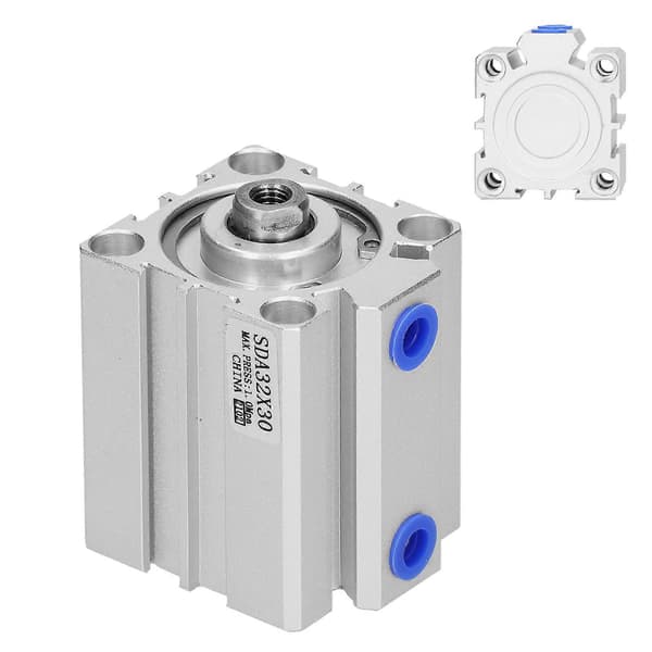 Luftcylinder Aluminium Tynn Dobbeltvirkende Tetting Pneumatiske Komponenter Tilbehør Bore 32mmSDA32x30