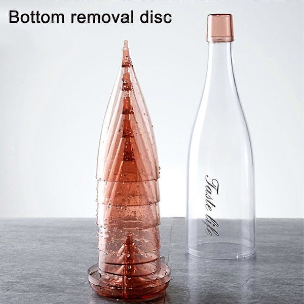 Sæt med 6 Bærbare Champagneglas - Pink|Coupe