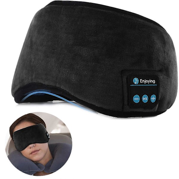 Jinxuny Bluetooth Unimaski Kuulokkeilla Nukkumiseen Matkustamiseen Musiikki Silmäsuoja Langaton Pestävä Unimaski Erittäin Mukava Silmämaski Kuulokkeilla F
