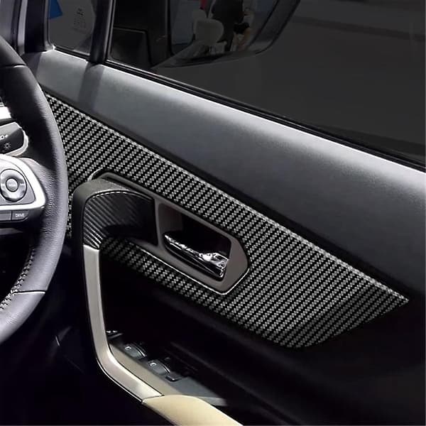 For Veloz Avanza 2022 2023 Karbonfiber Bil Interiør Indre Frontdør Panel Stripe Deksel Ramme Trim