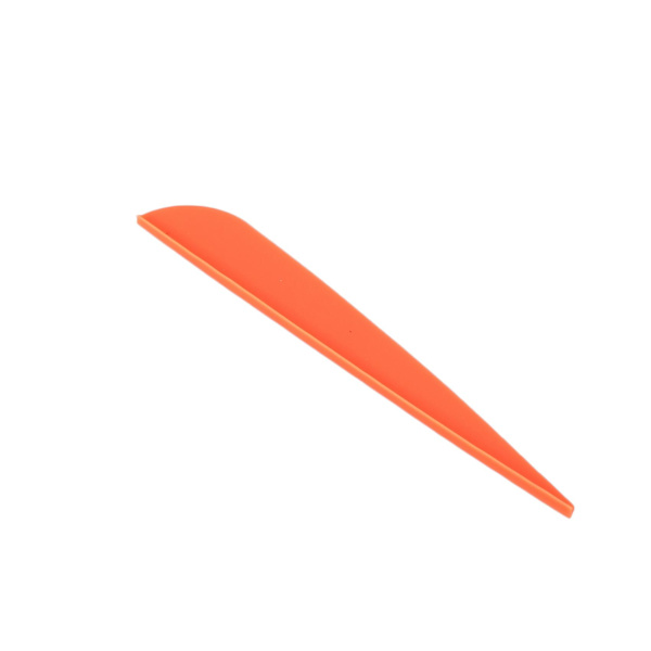 100 st Pilar för pilar 4 tum Plastfjäder Fletching för DIY Pilbågs pilar (svart & orange)