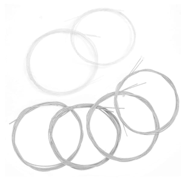 6 stk. Oud Strenger Sett 1G 2D 3A 4E 5B 6F Nylon Sølvbelagt Kobberlegering Erstatning