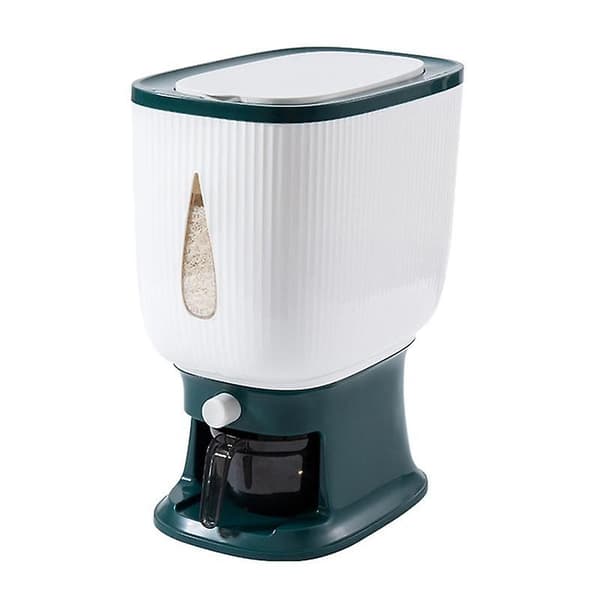 10 kg automatisk risdispenser med skyllekrus, smart risdispenser, risoppbevaringsbøtte, husholdning