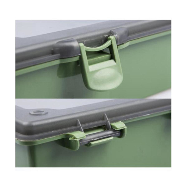 34,5 cm Karpfiske Rigg Tackle Box Fiske Rigg Förvaringslådor Case Behållare Fiske Linje Hook Utrustning