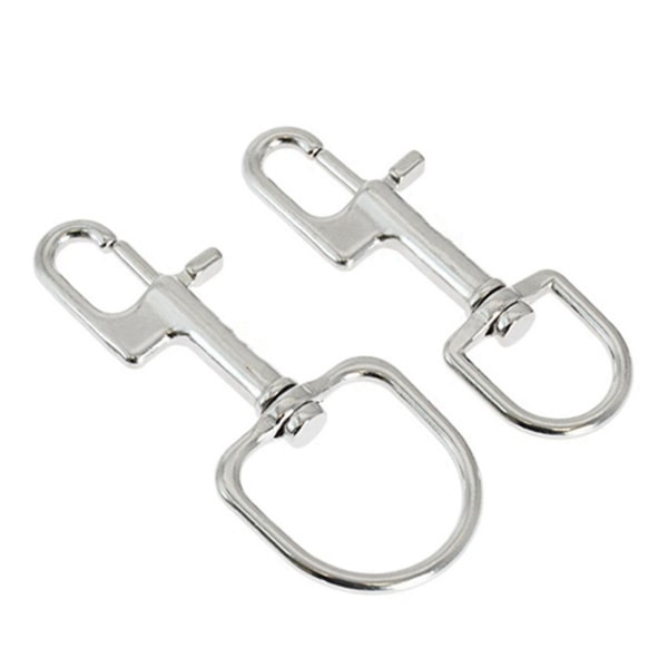 2 stk 110mm Rustfritt Stål Dykkekarabinkrok Dykking Enkelt Endet Krok Bcd Tilbehør Div