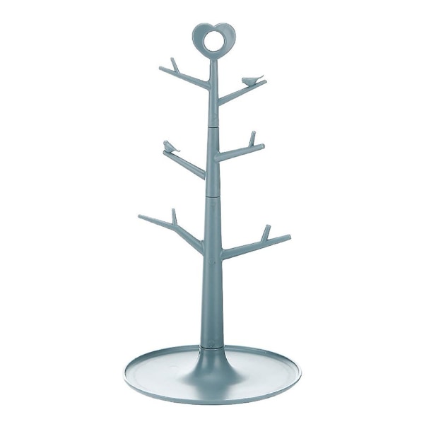 6 Krus Holder Creative Tree Cups Opbevaring Hængende Stand Stativ Blå