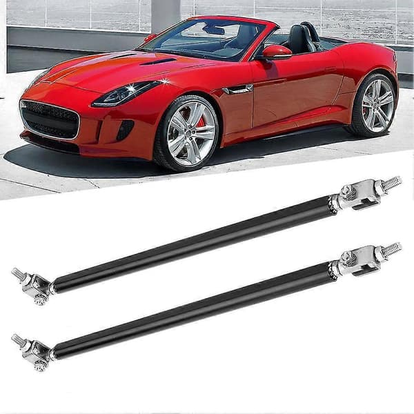 2 st Justerbara Stödstänger för Frontstötfångarläpp, Splitter, Tie Support Bar, Rostfritt Stål
