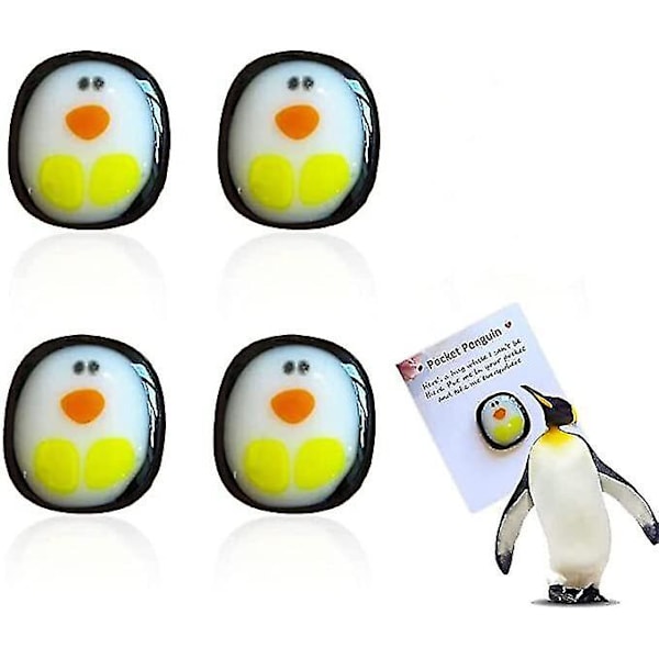 Pieni taskupingviinihali, 4 kappaletta Mini Little Pocket Penguin Hug Mini söpö taskupingviinihali Eläinlelut Koristelu