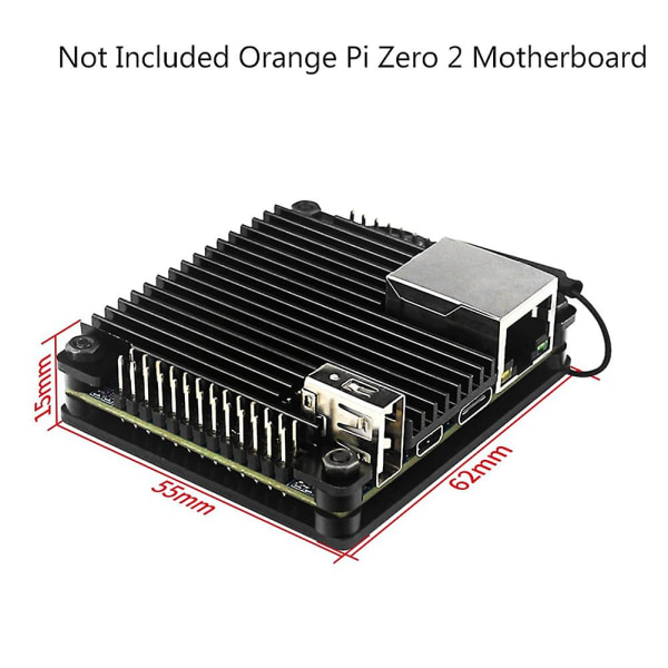 Orange Pi Zero 2 case kehityslevyn suojaukseen, jäähdytyskuoren metallisuojauspassiin
