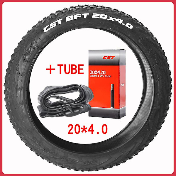 Fabrikk Engros Elektrisk Sammenleggbar Sykkel 20 Tommers Ytre Dekk Med Slange Cst 20x4.0 Sykkeldekk Til Fiido M1 M21 T1 Ebike