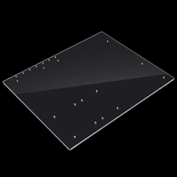 Öppet Ram Transparent Akryl Overlock Datorfodral DIY Basstativ För ATX Moderkort YEMMA