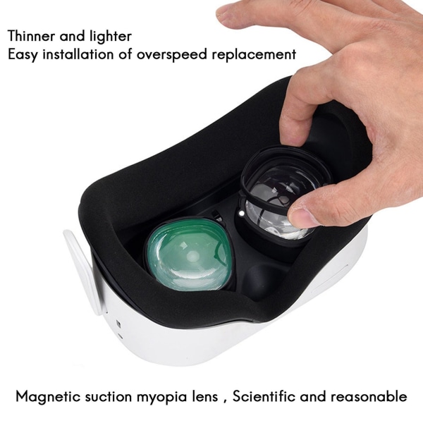 For anti-blått lys magnetiske brilleglass med rammebeskyttelse Vr-hodesetttilbehør (0 grader)